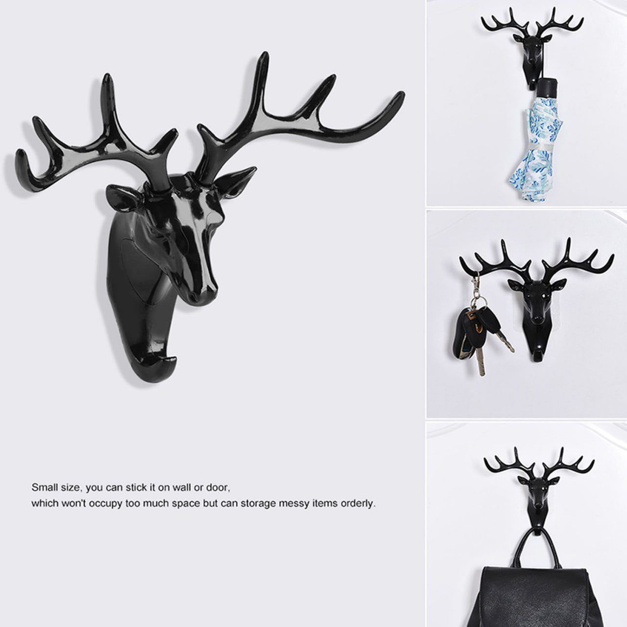 Deer Key Holder | Creative Deer Head Traceless Hook | offkaro.com